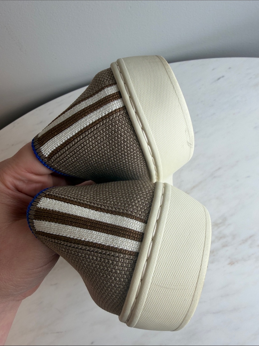 Rothy’s Original Slip-On Sneakers in Latte  Size 8 - Picture 7 of 13